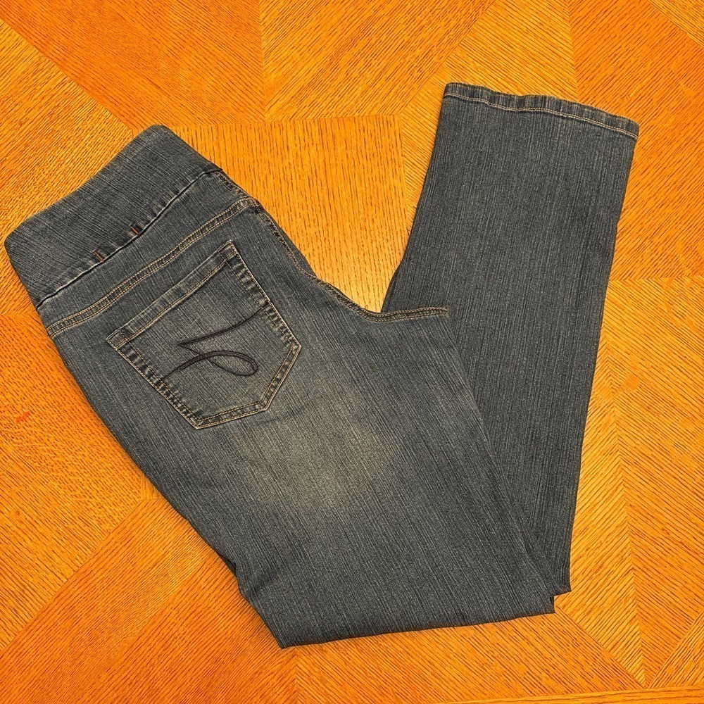 Jag Jeans High Rise Straight Leg Jeans Size 16 - Picture 3 of 7